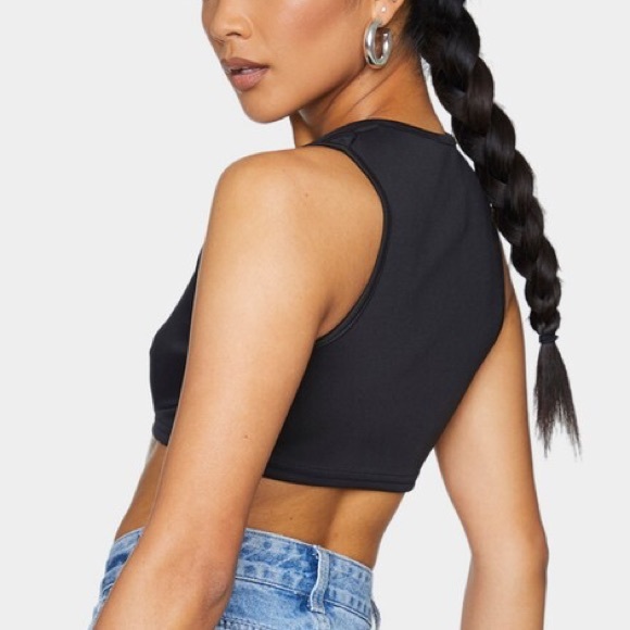 PLT Black cut out crop top - Picture 4 of 4
